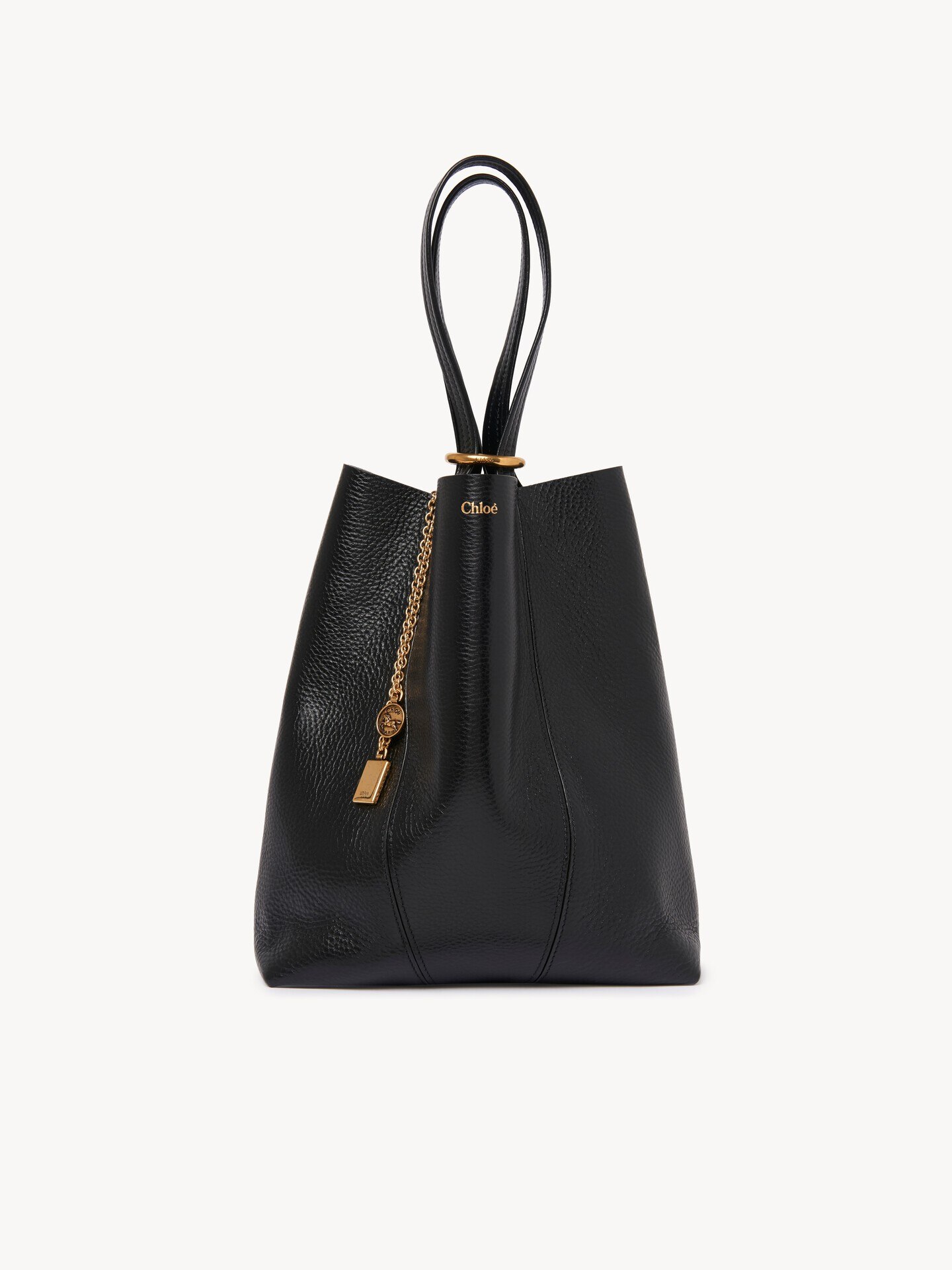 Chloé Spin tote bag in grained leather - 3