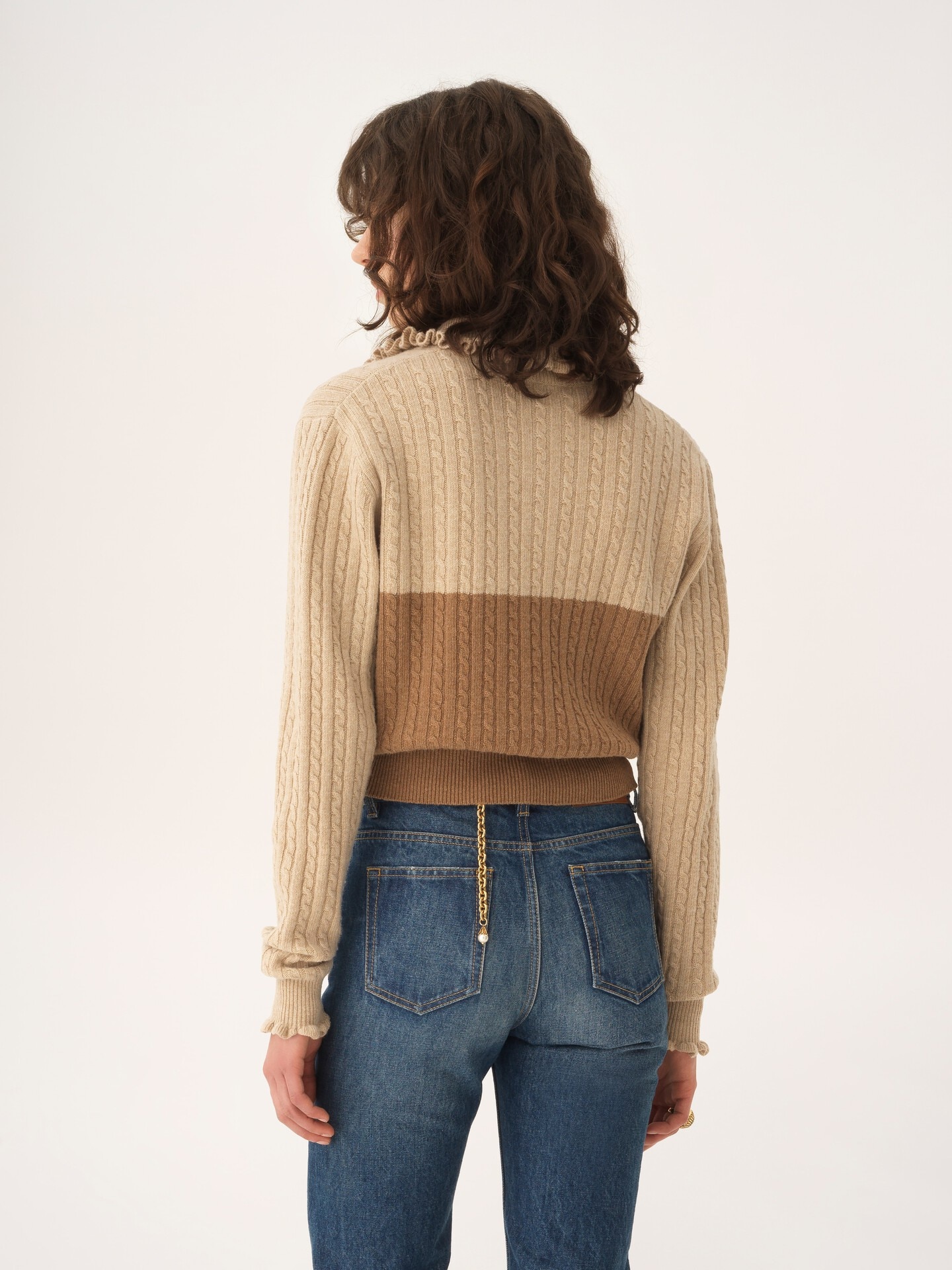 Collared jumper in a wool & cashmere knit - 5