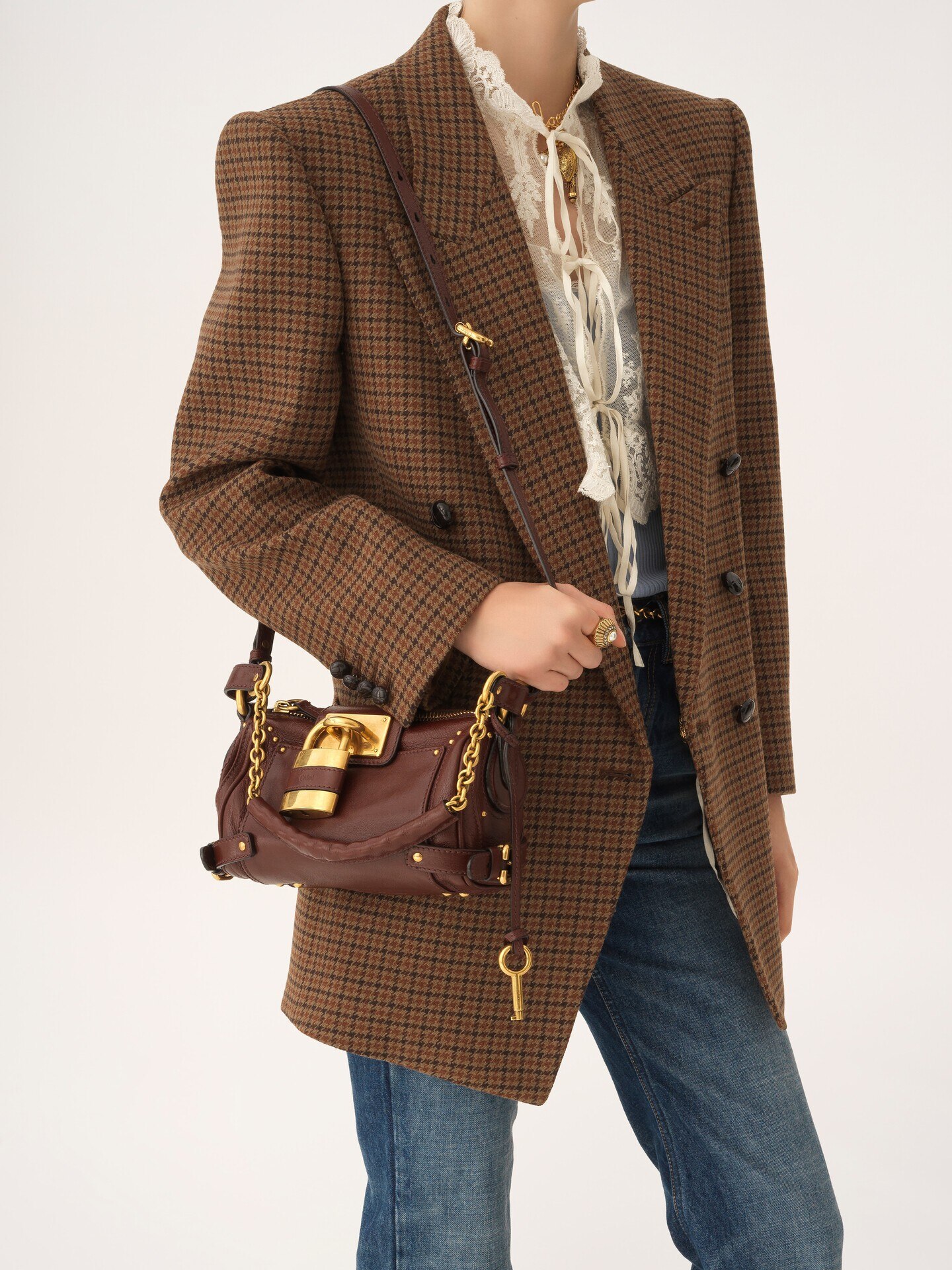 Small Paddington chain bag in grained leather - 3
