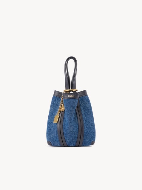 Small Chlo&eacute; Spin tote bag in denim