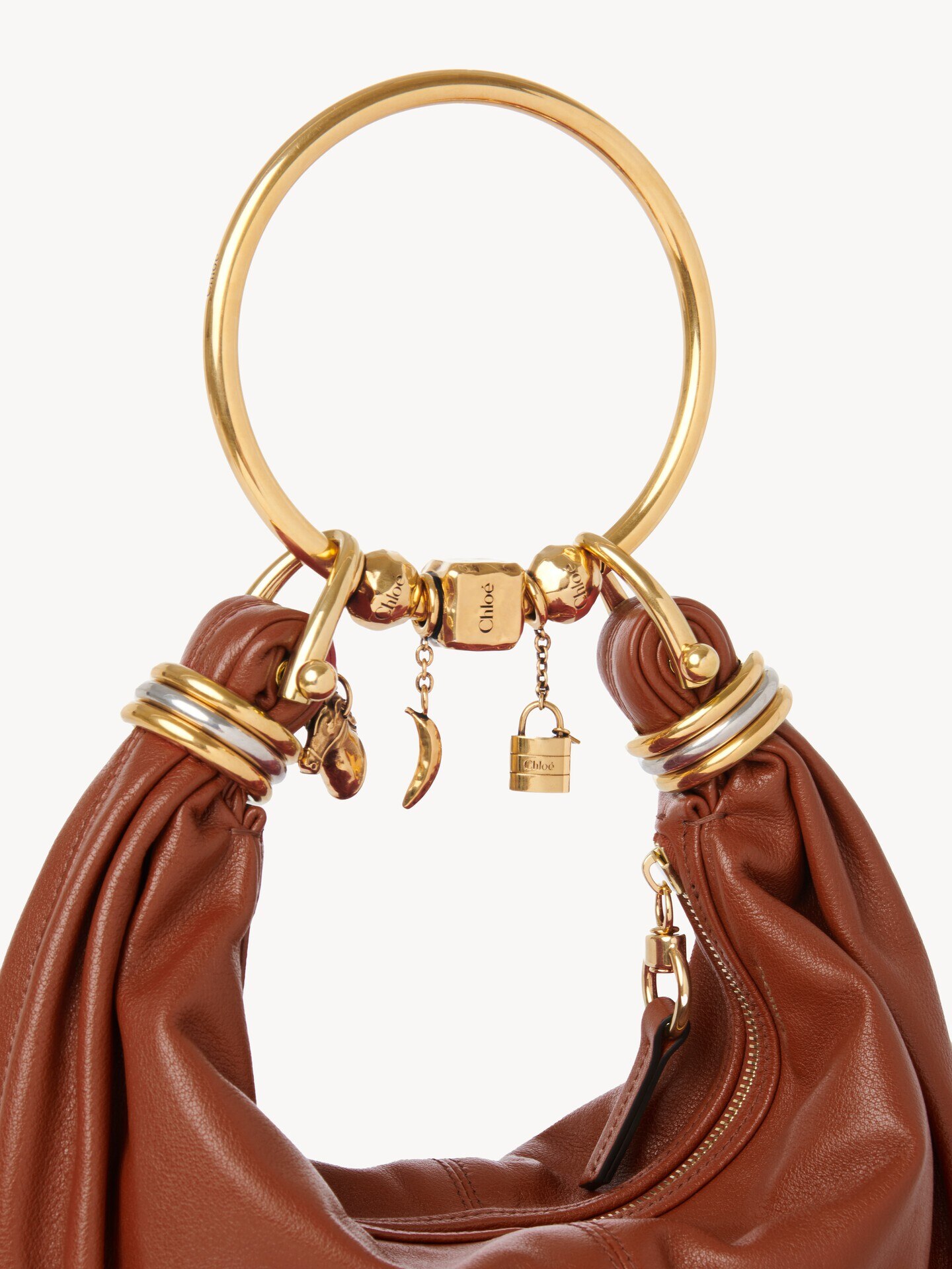 Bolso hobo Bracelet peque&ntilde;o de cuero granulado - 7