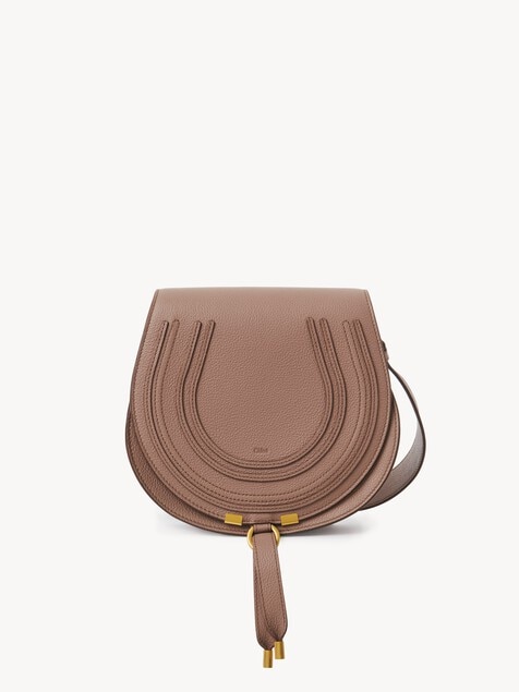 Bolso saddle Marcie de cuero granulado