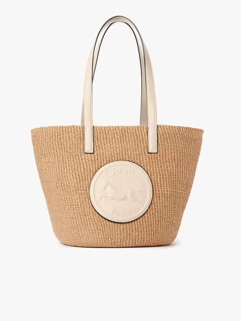 Large Horse Medal Basket in natural fibres