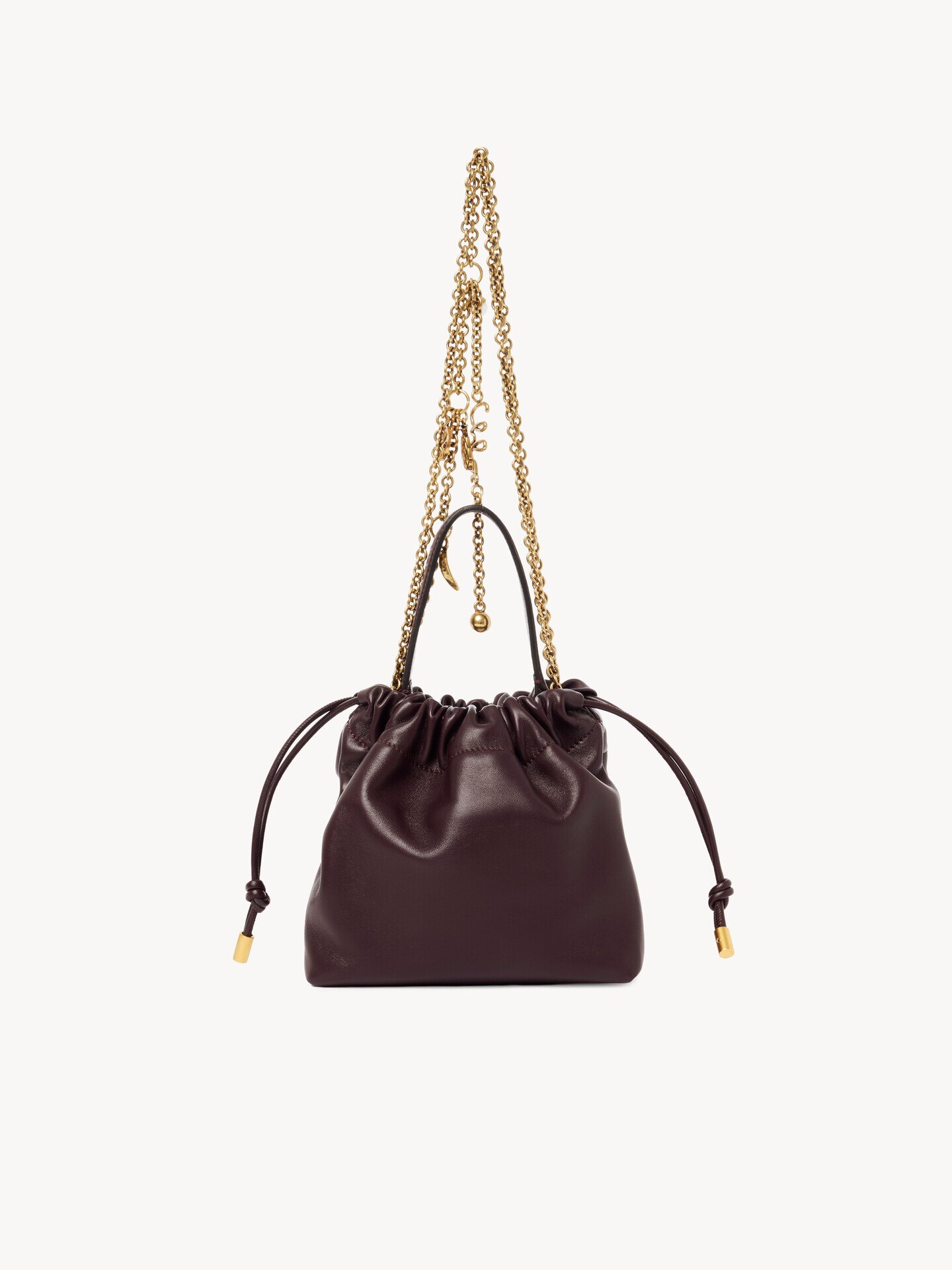 Mini Chlo&eacute; Icons shoulder bag with chain in soft leather - 5