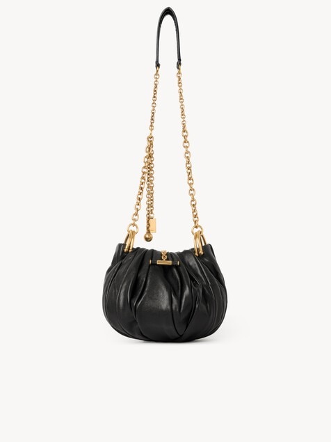 Bolso de hombro Chlo&eacute; Pliss&eacute; con cadena de cuero plisado
