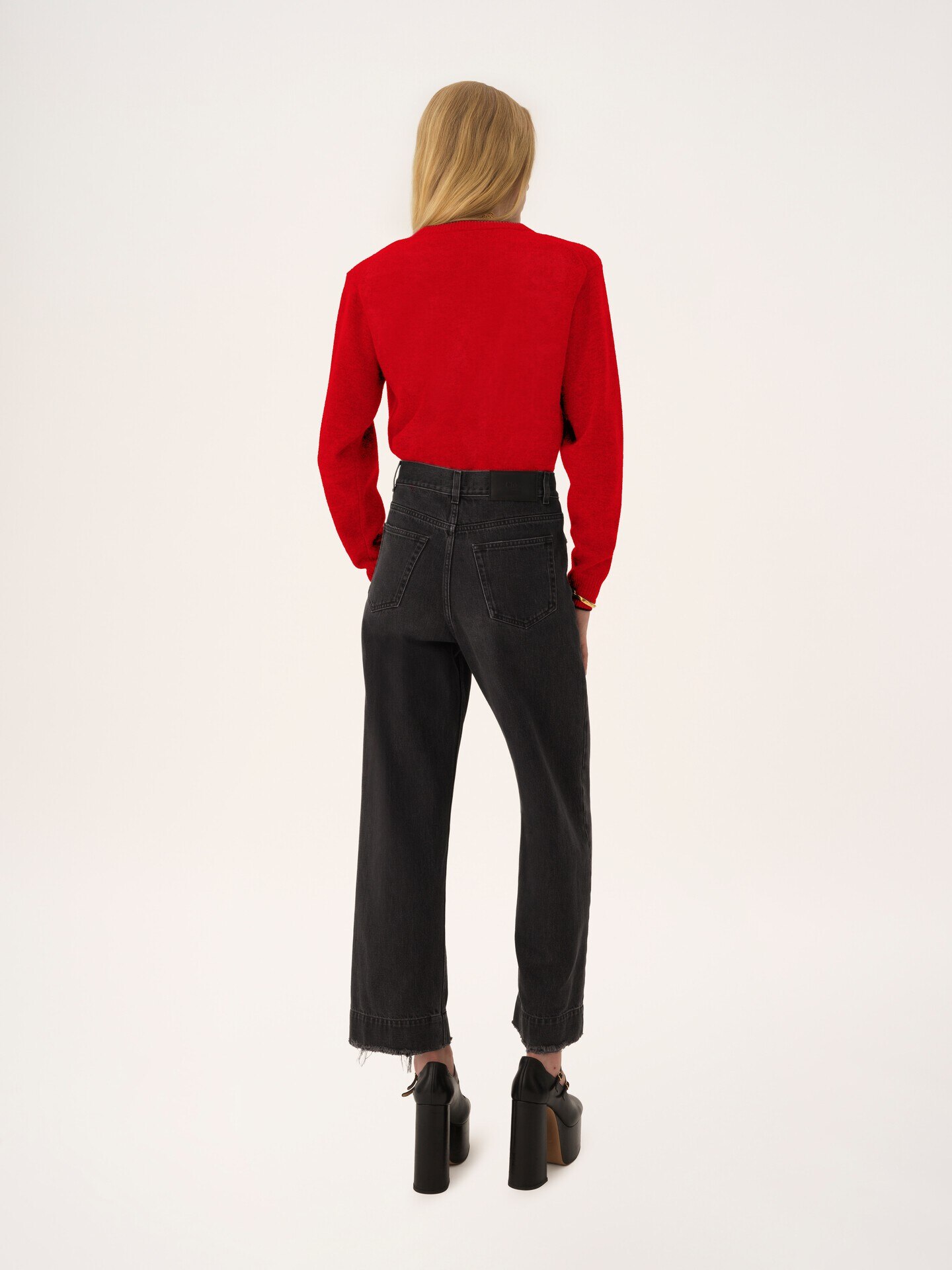 Fitted logo cardigan in a wool & cashmere knit - 5