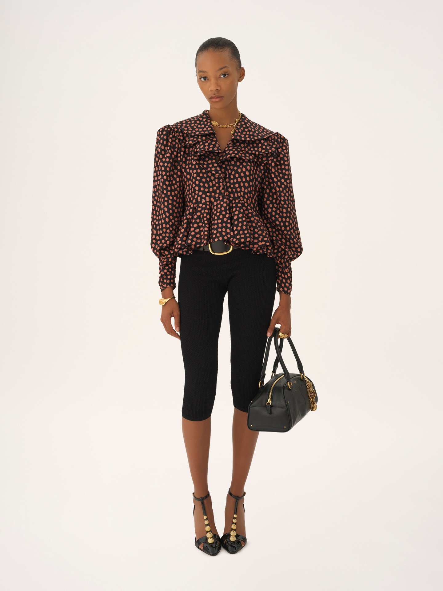 Capri leggings in a stretch knit - 3