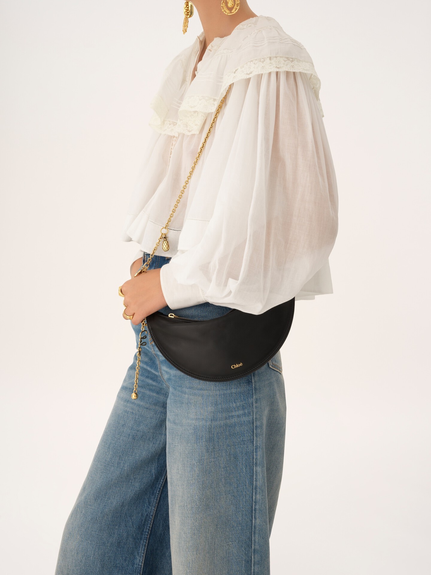 Mini Chloé Icons shoulder bag in soft leather - 3