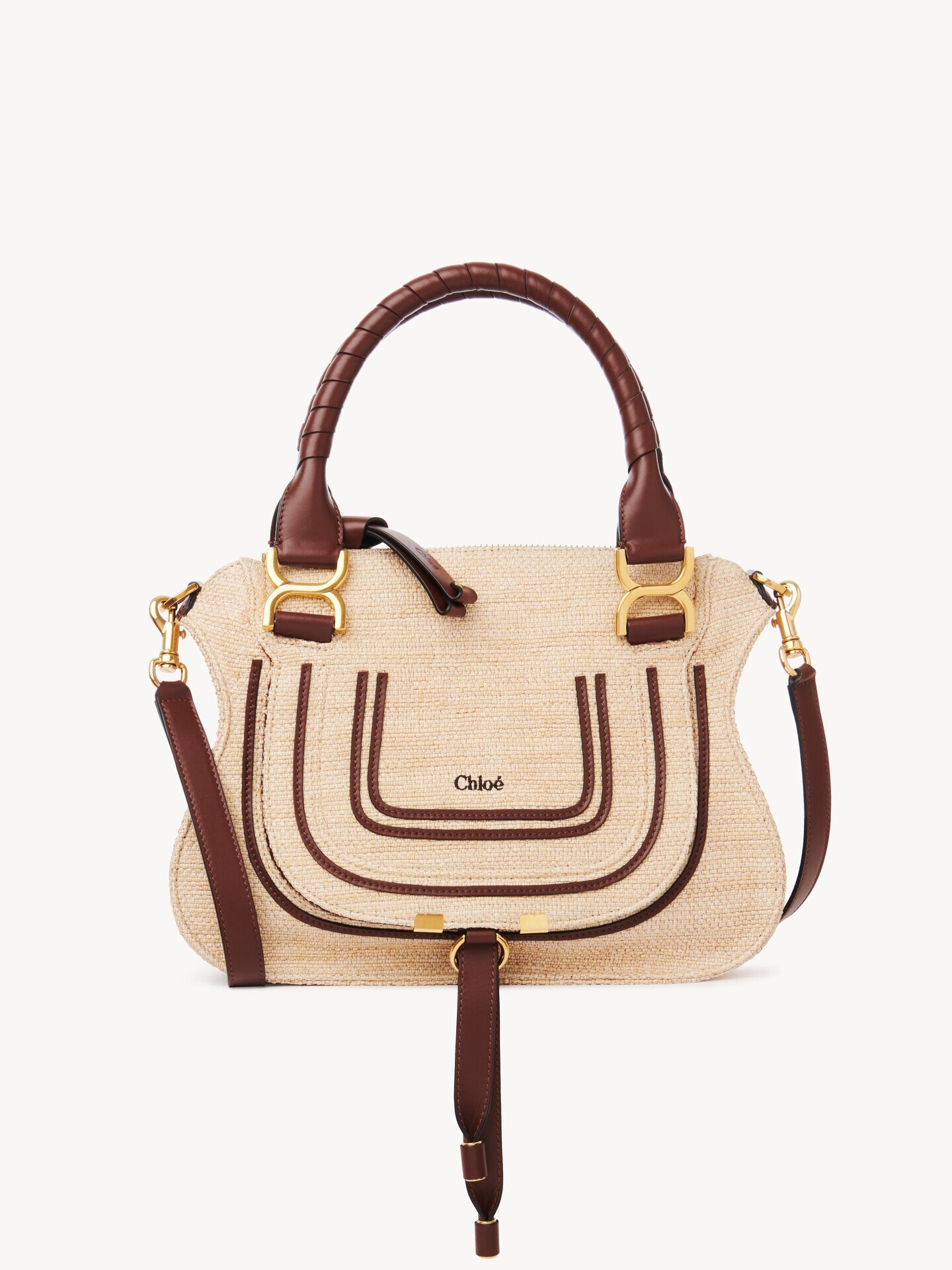 Bolso peque&ntilde;o Marcie de fibras de efecto rafia - 1
