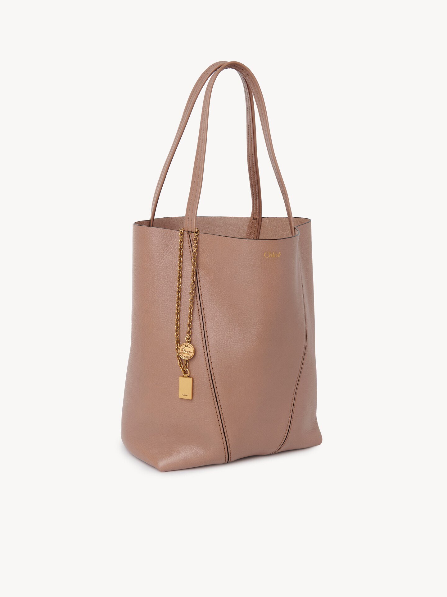 Chloé Spin tote bag in grained leather - 5