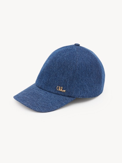 The Chlo&eacute; Iconic cap in denim