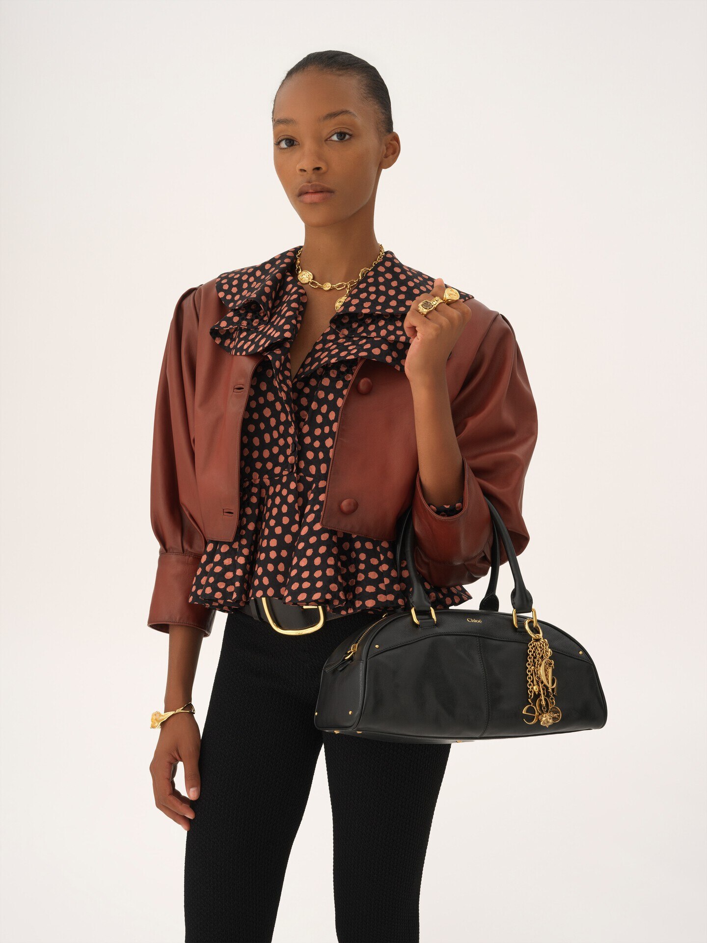 Chlo&eacute; bowling bag in soft leather - 3