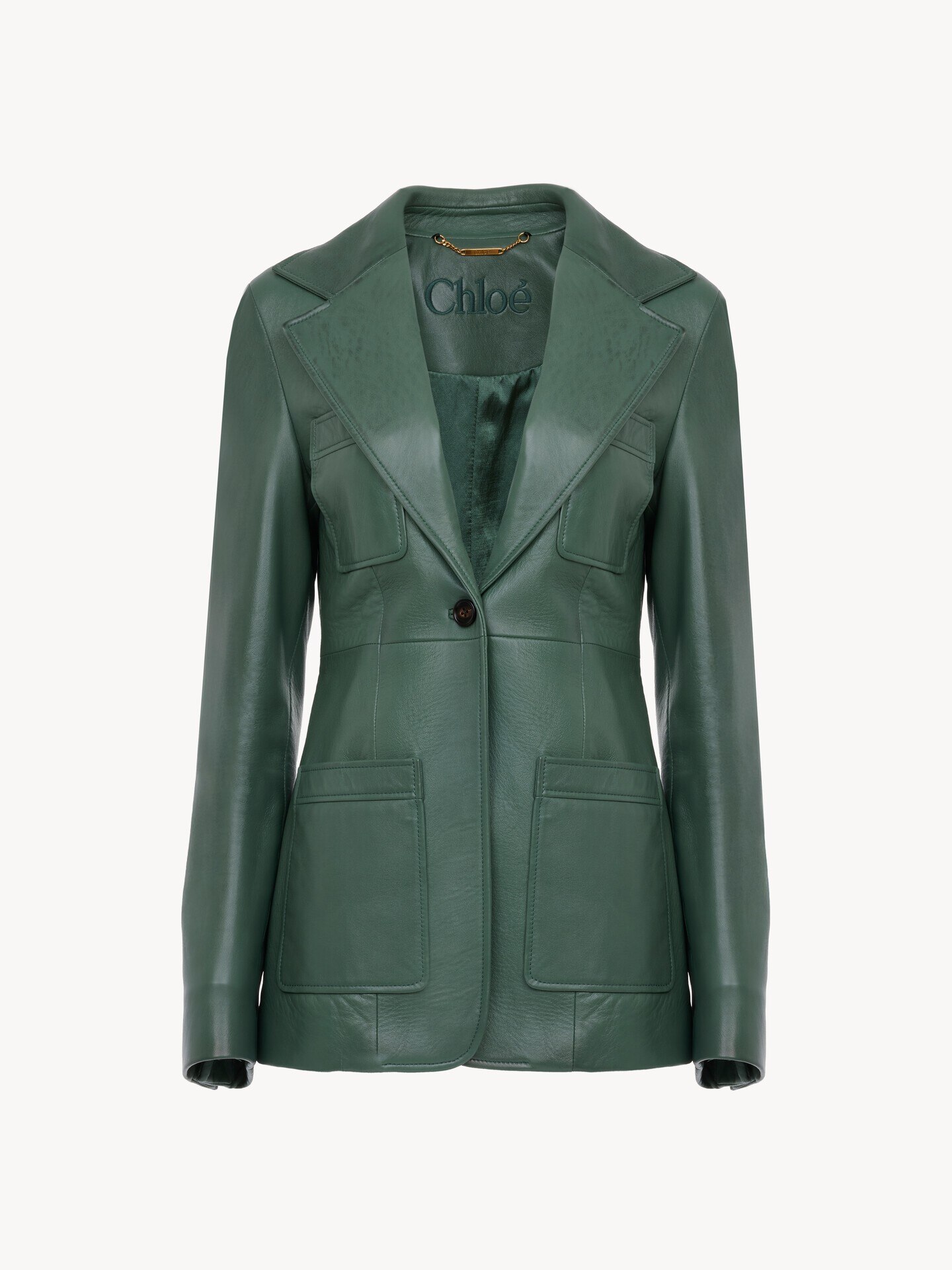 Tailored jacket in leather - 2