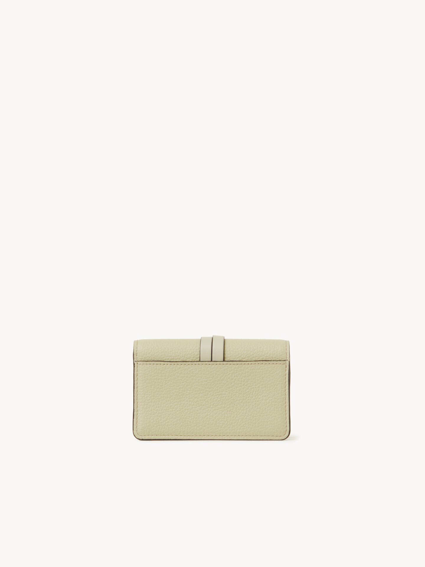 Alphabet card holder in grained leather - 4