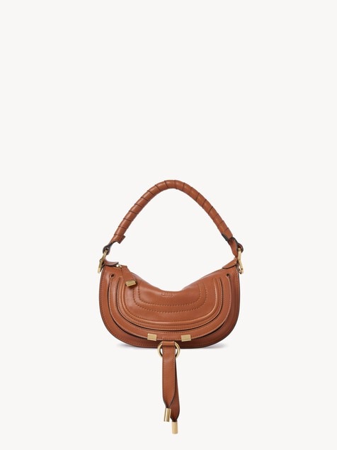 Minibolso de hombro Marcie de cuero suave