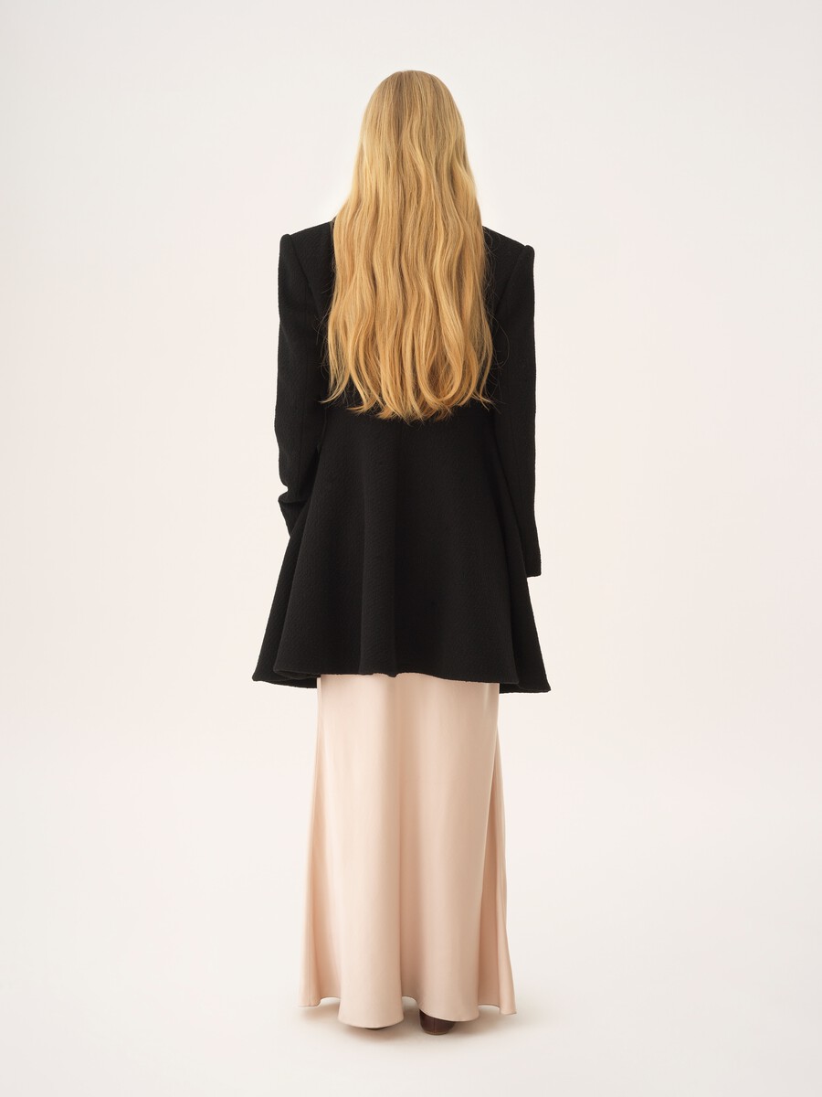 Riding coat in wool bouclette - 5