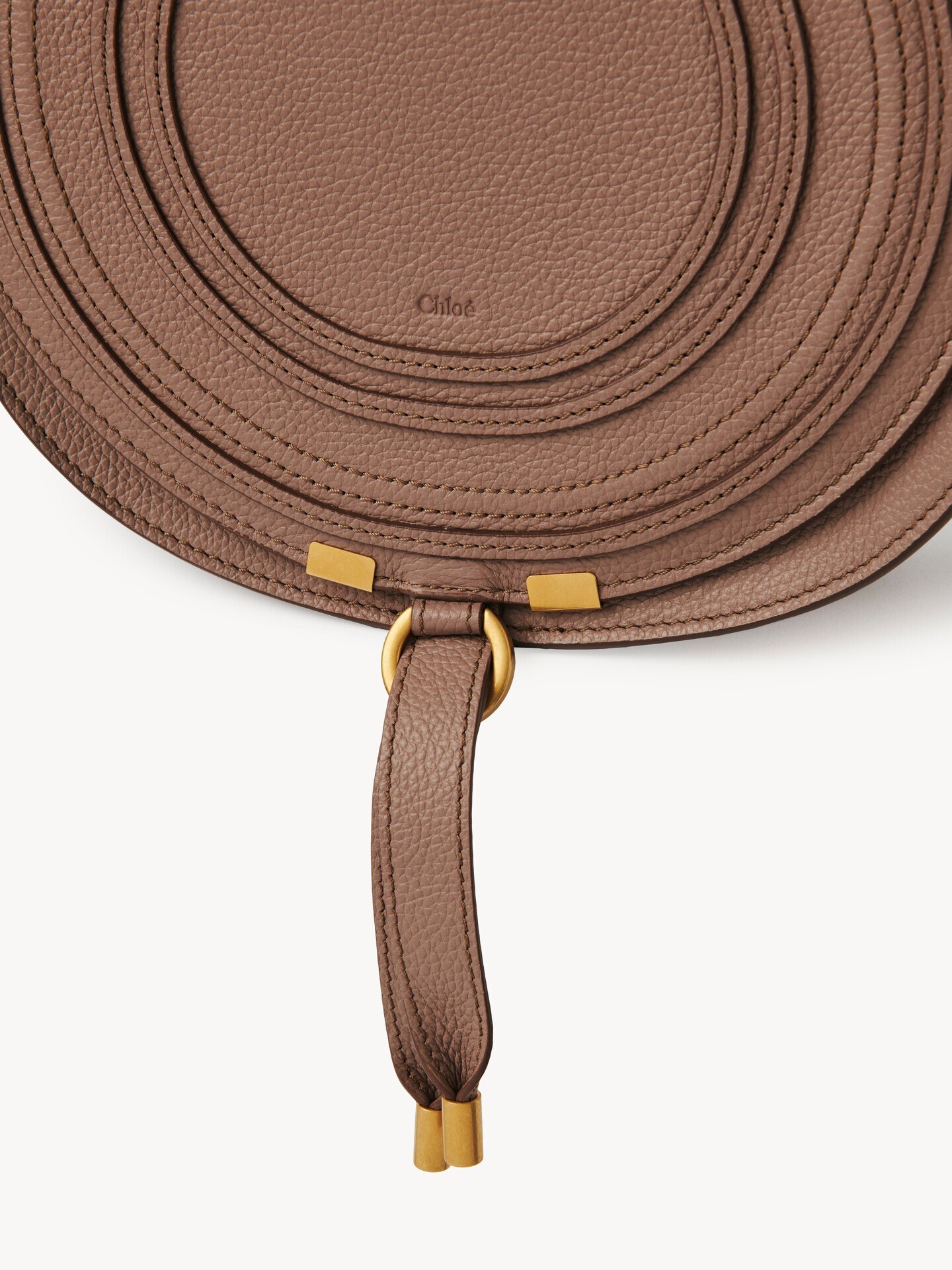 Marcie saddle bag in grained leather - 9