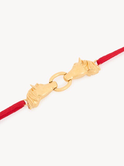 The Chlo&eacute; Chain Horse bracelet