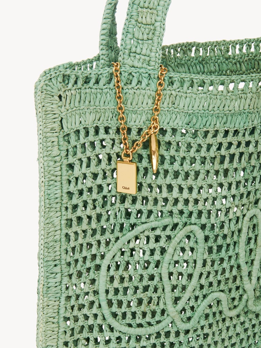 Summer Banana tote bag in raffia - 7