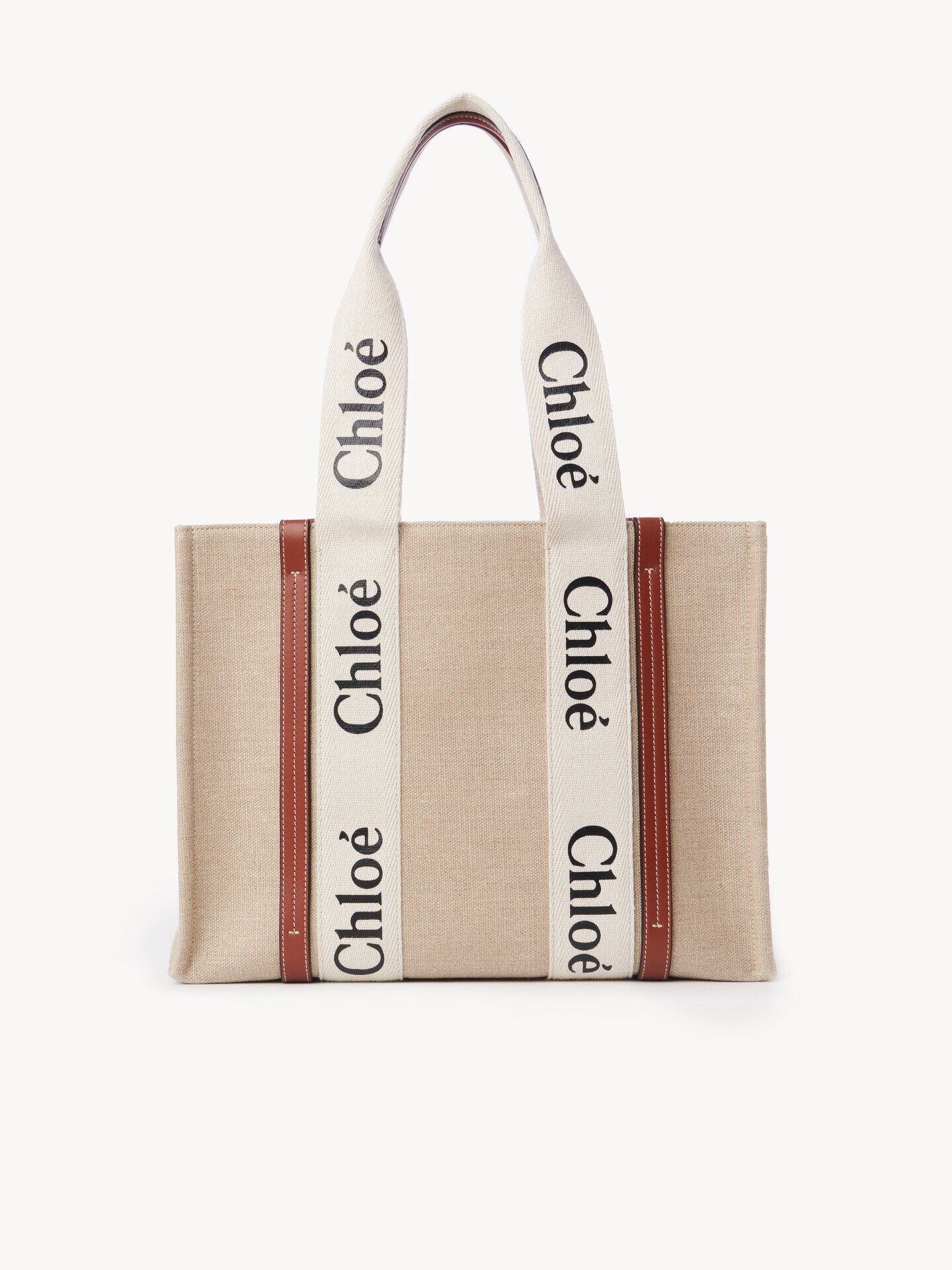 Bolso tote Woody de lino - 6