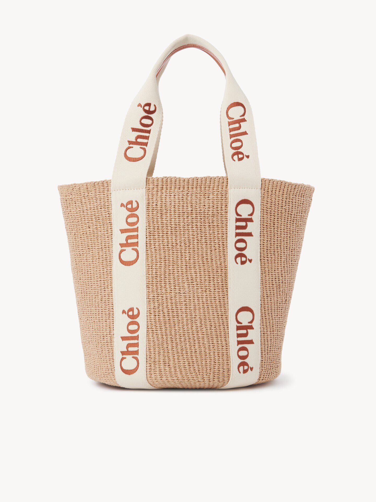 Bolso cesta grande Woody de fibras naturales - 5