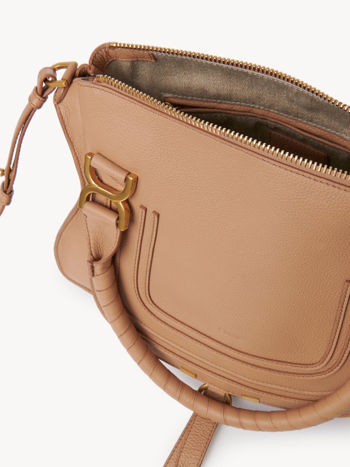 Small Marcie bag in grained leather - 7