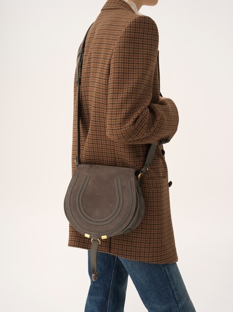 Bolso saddle Marcie de ante