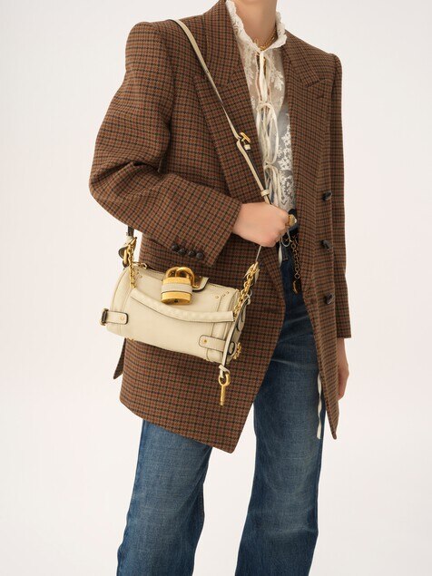 Small Paddington chain bag in grained leather