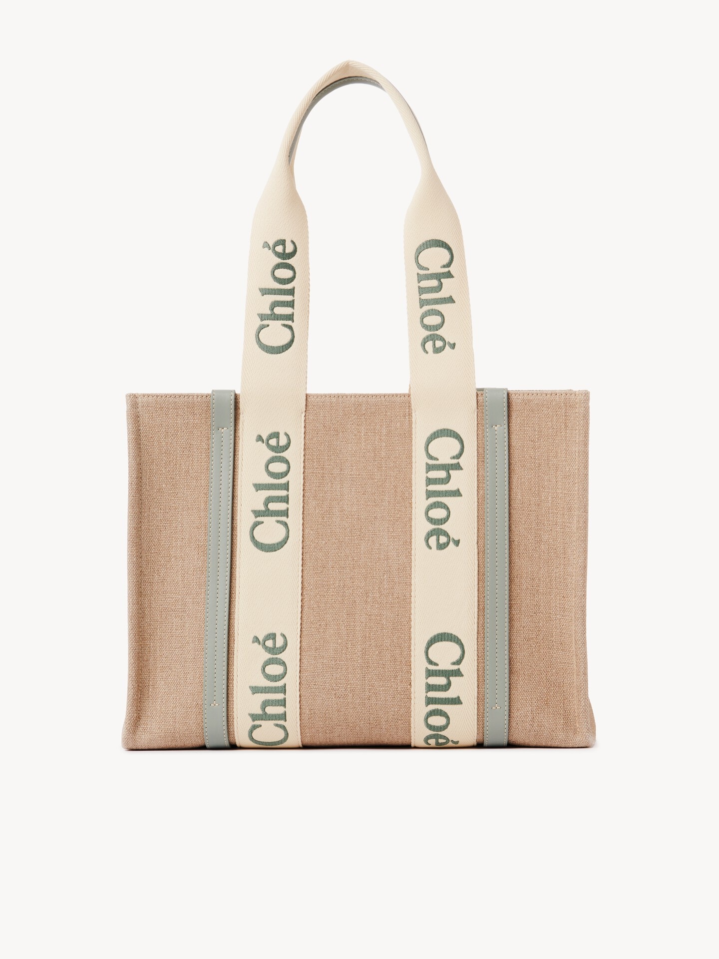 Woody tote bag in linen - 7