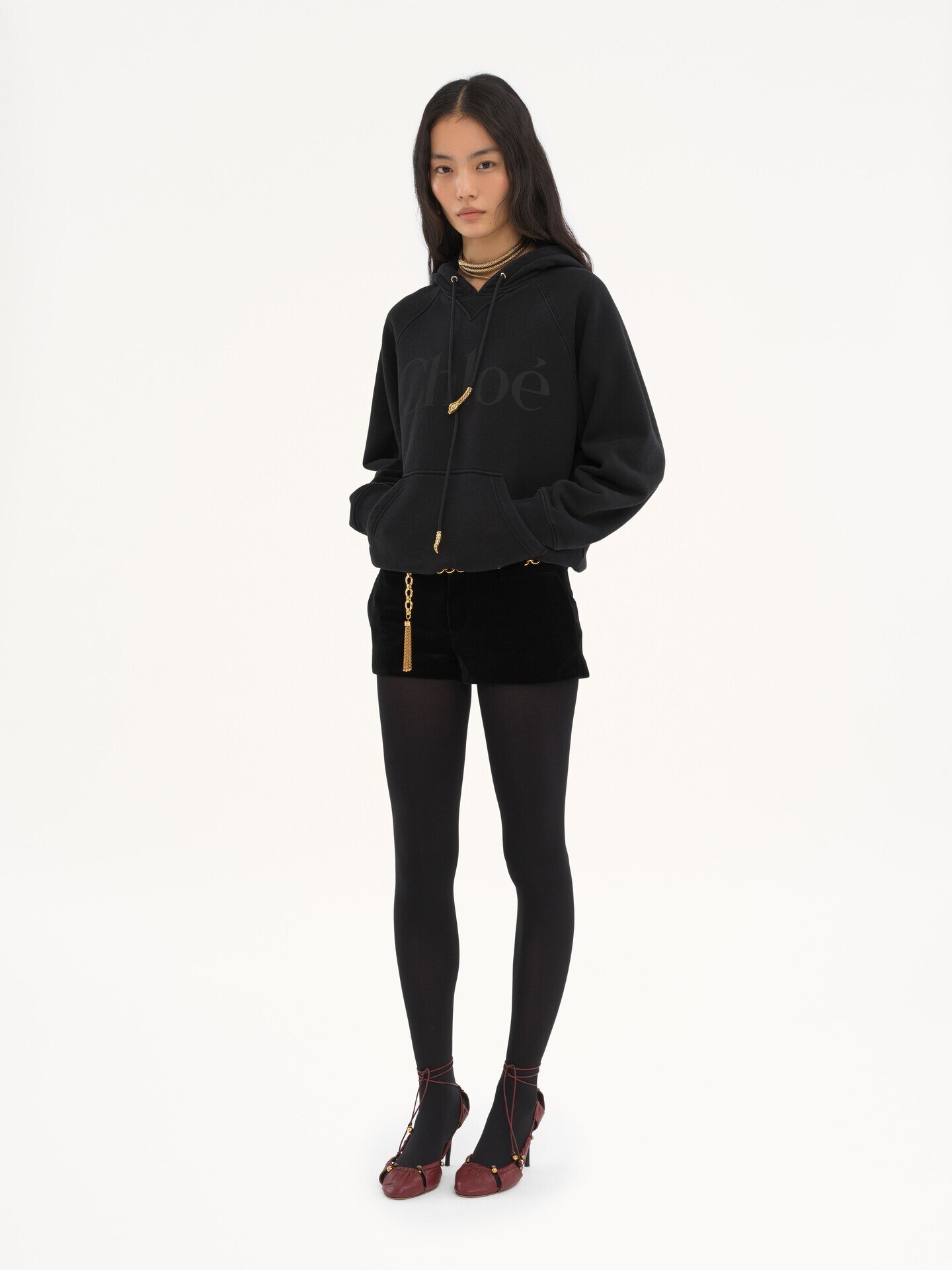 Generous logo hoodie in cotton fleece - 3