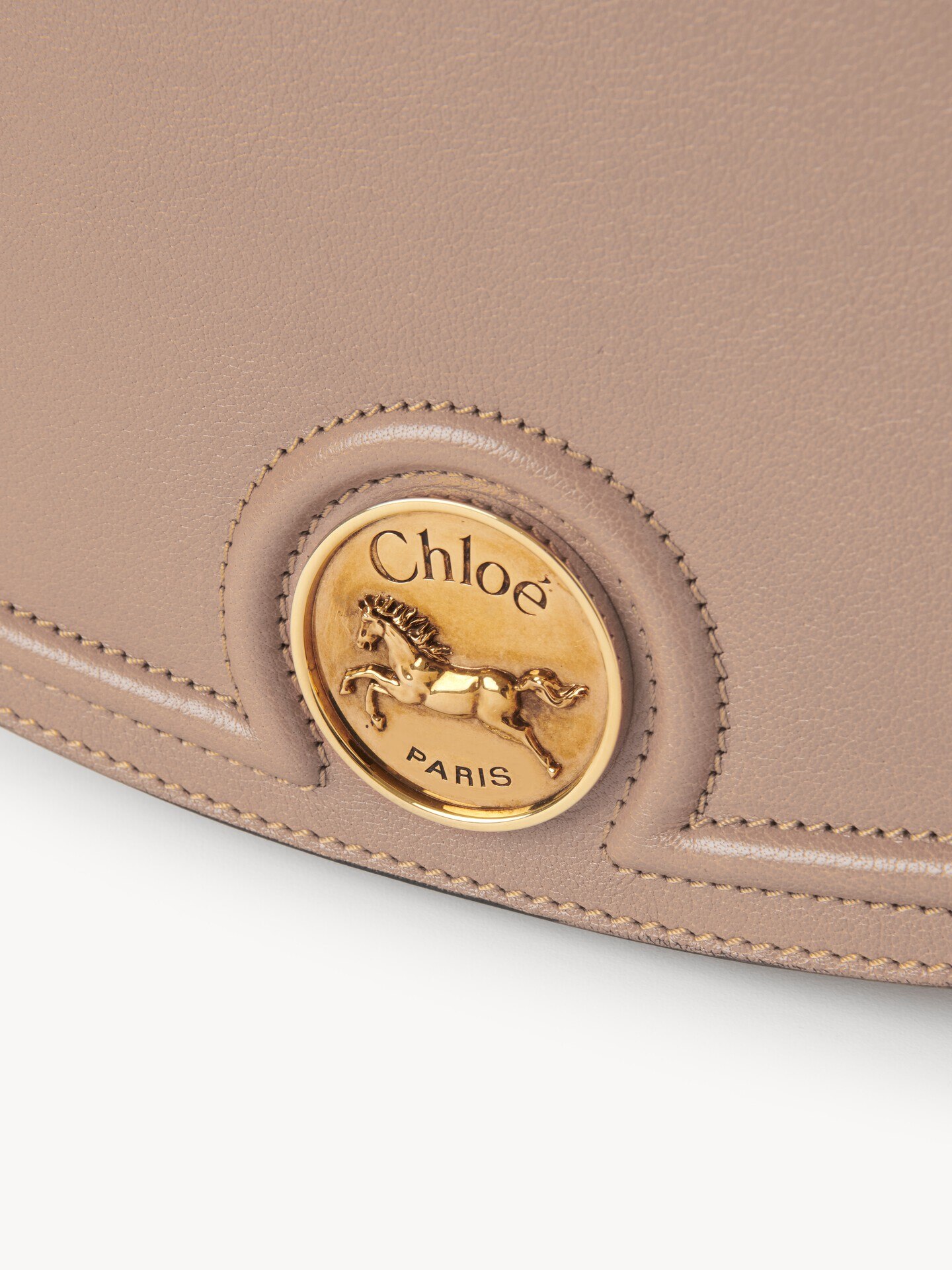 Horse Medal saddle bag in grained leather - 6