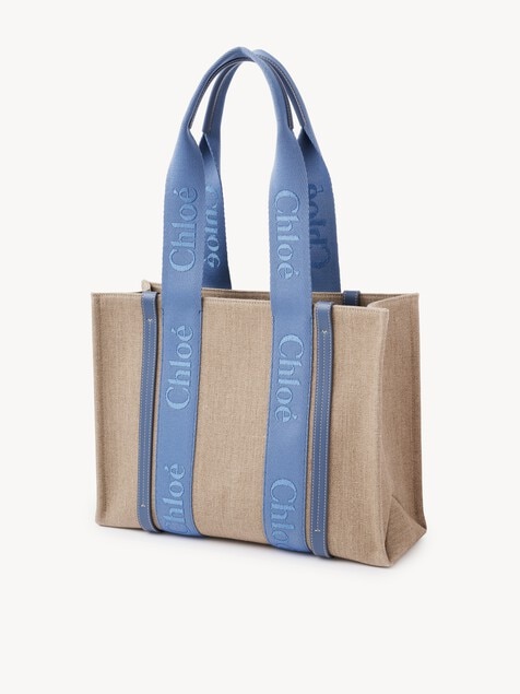 Woody tote bag in linen