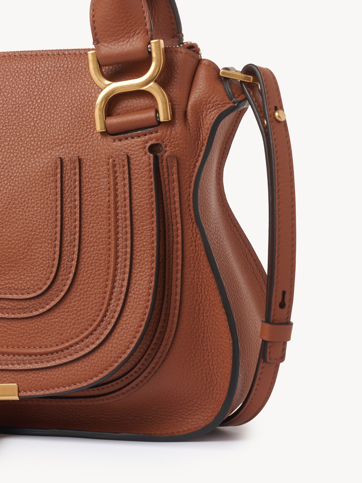 Small Marcie bag in grained leather - 6