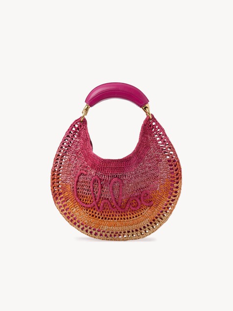 Summer Banana hobo bag in raffia