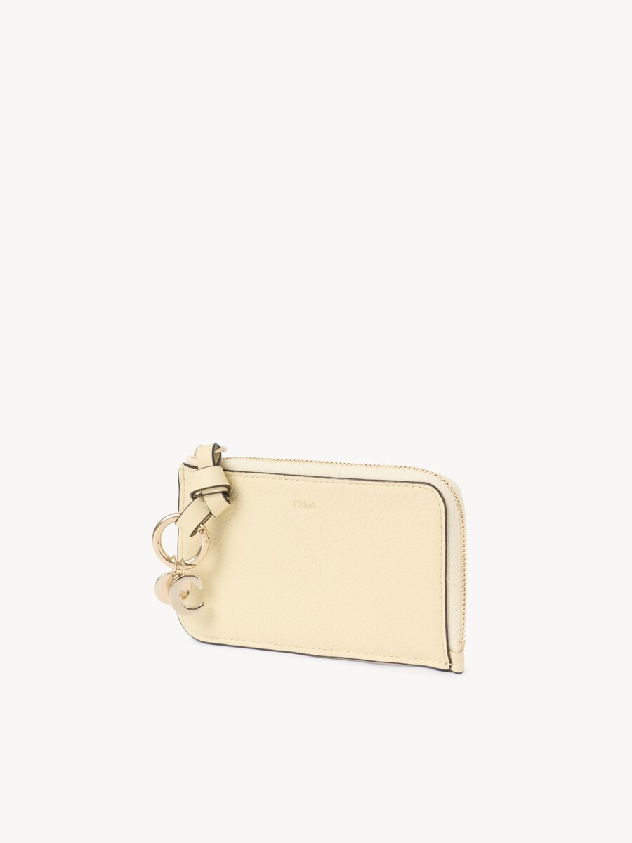 Alphabet wallet in grained leather - 3