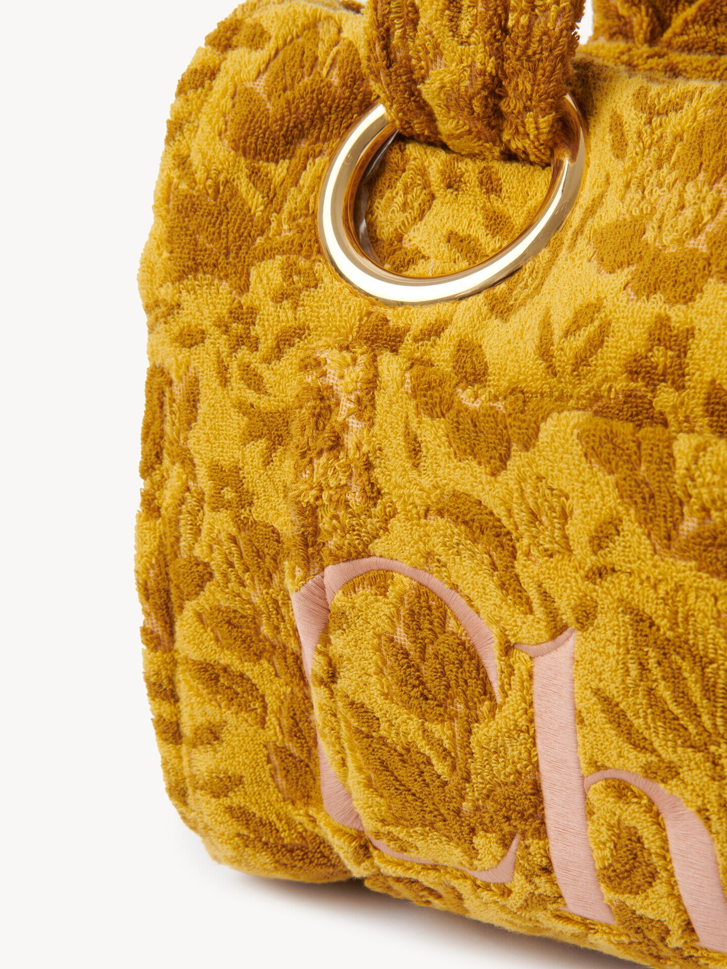 Large Chloé Plage tote bag in jacquard terry - 7