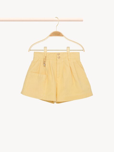 Pantalones cortos fruncidos infantiles