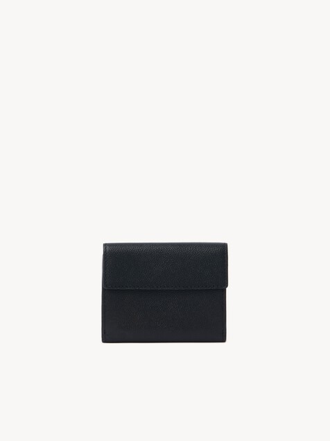 Monedero tarjetero peque&ntilde;o Chlo&eacute; Charms en cuero granulado