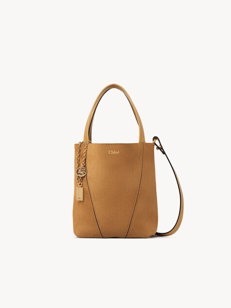 Small Chlo&eacute; Spin tote bag in suede leather