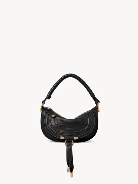 Minibolso de hombro Marcie de cuero suave