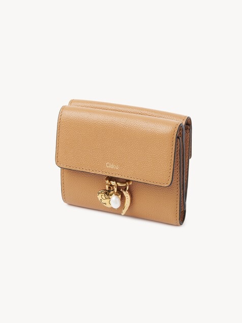 Small Chloé Charms tri-fold wallet in grained leather