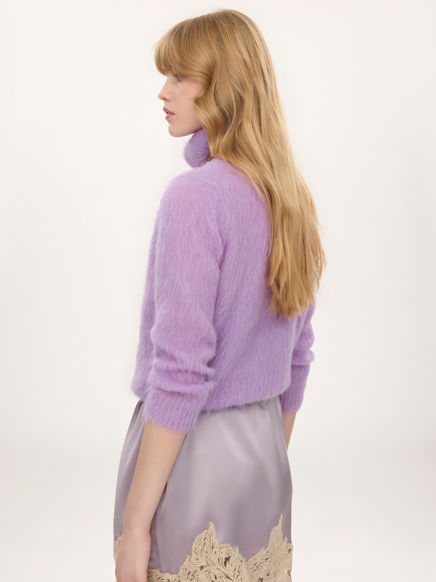 Polo jumper in an alpaca wool-blend knit - 5