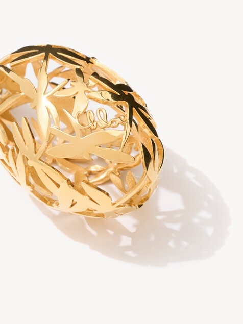 The Chlo&eacute; Gilded Cage earrings