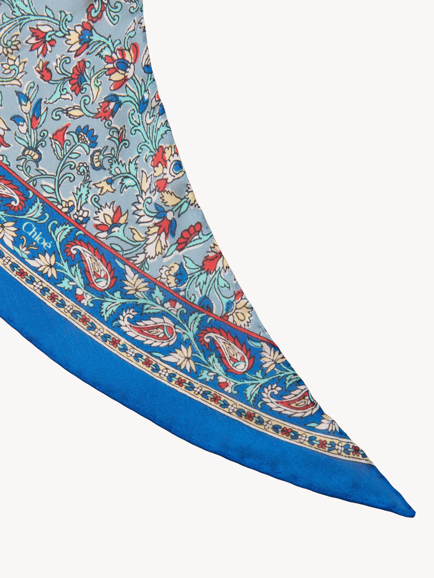 The Chloé Paisley bandeau scarf in silk charmeuse - 5