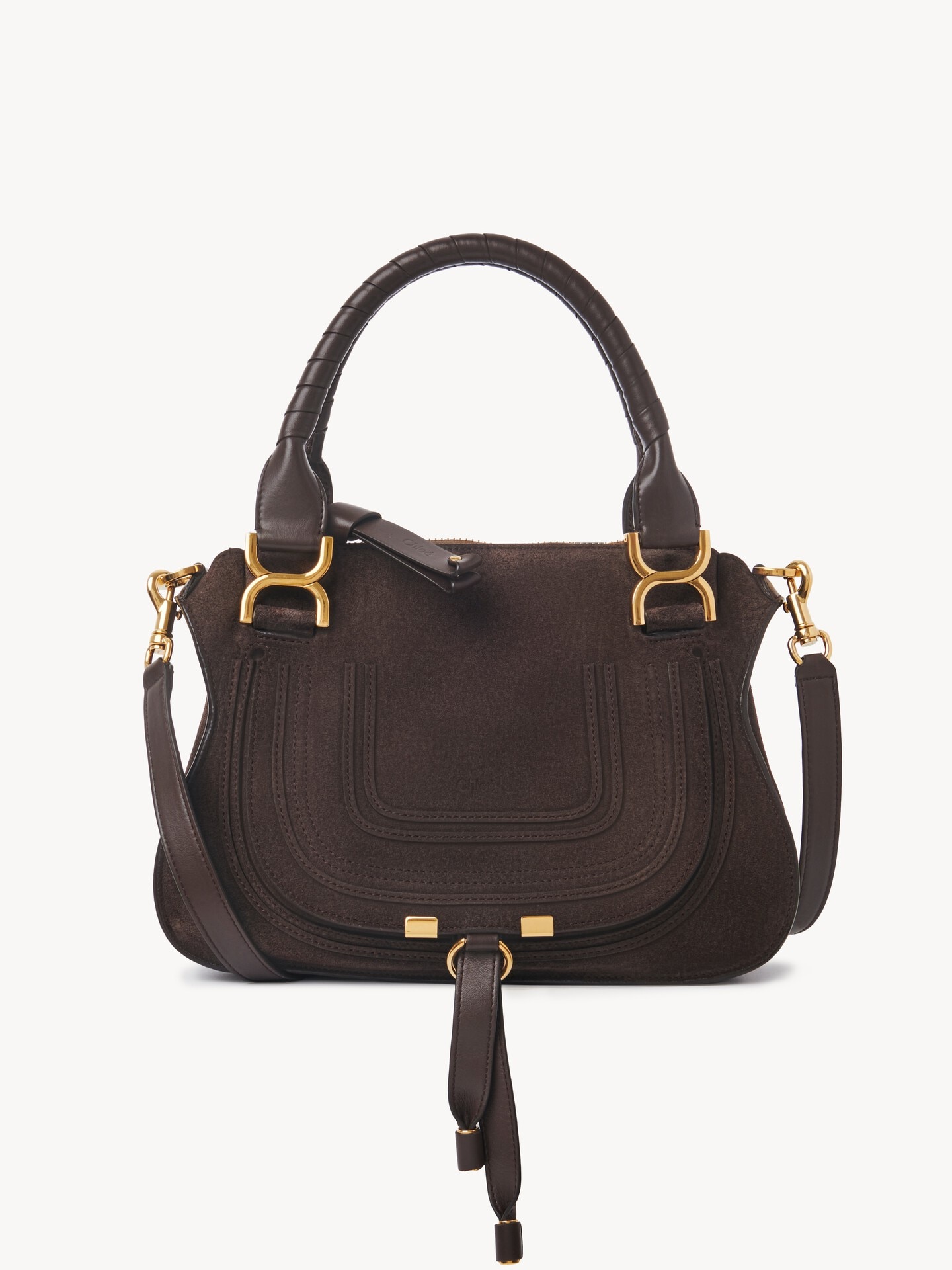 Small Marcie bag in suede leather - 2