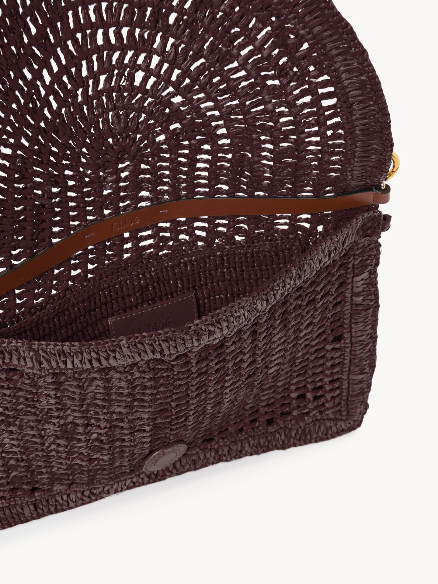 Cartera de mano Summer Banana con correa de rafia - 6
