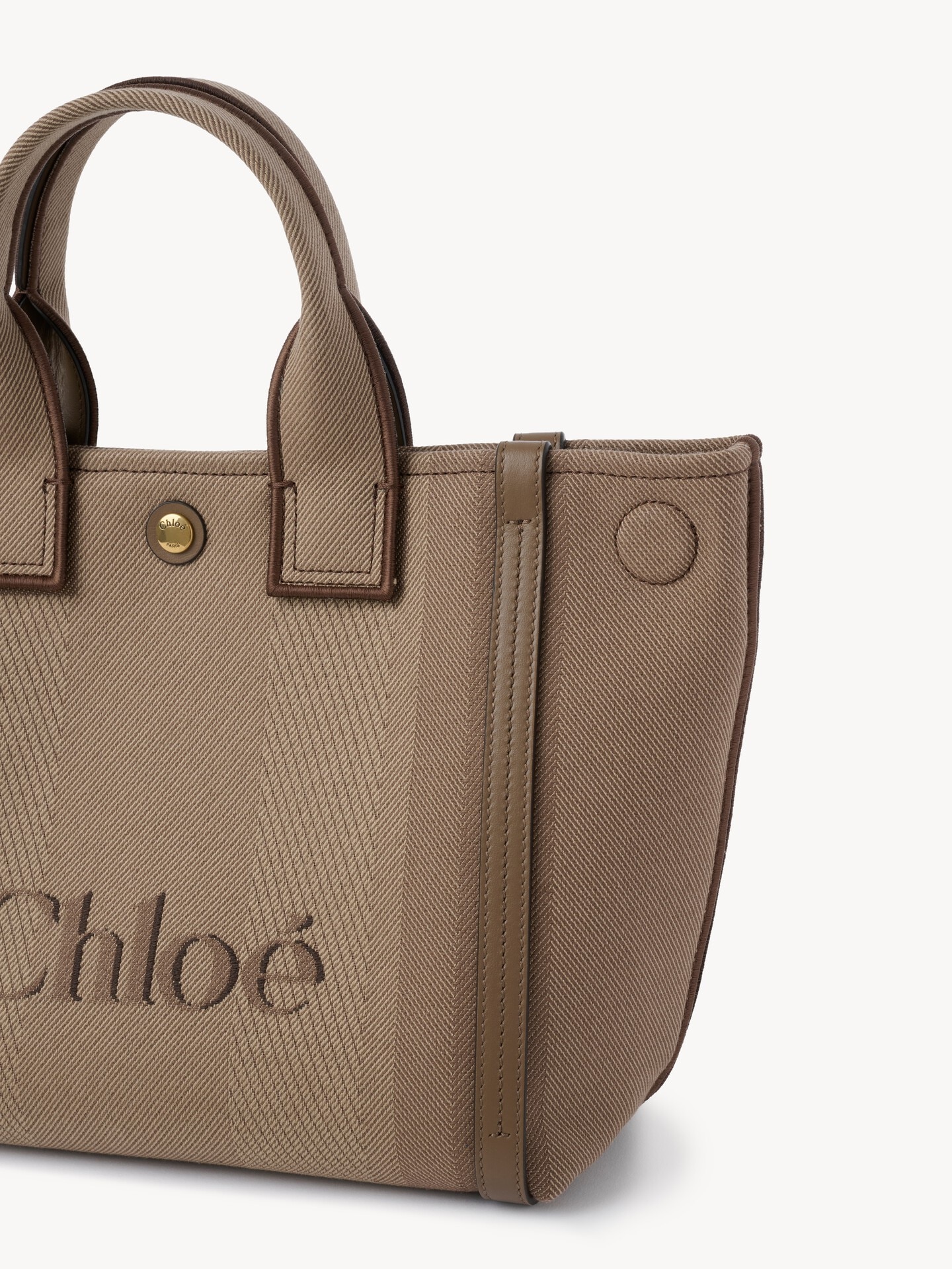 Small Chloé Carry tote bag in canvas - 7