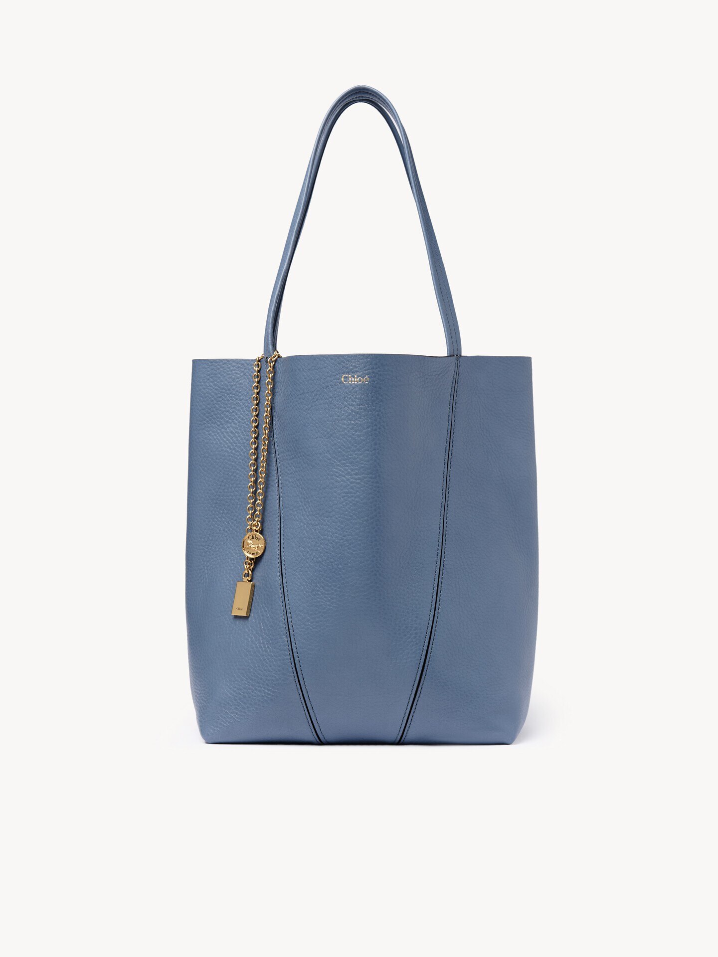 Chlo&eacute; Spin tote bag in grained leather - 1