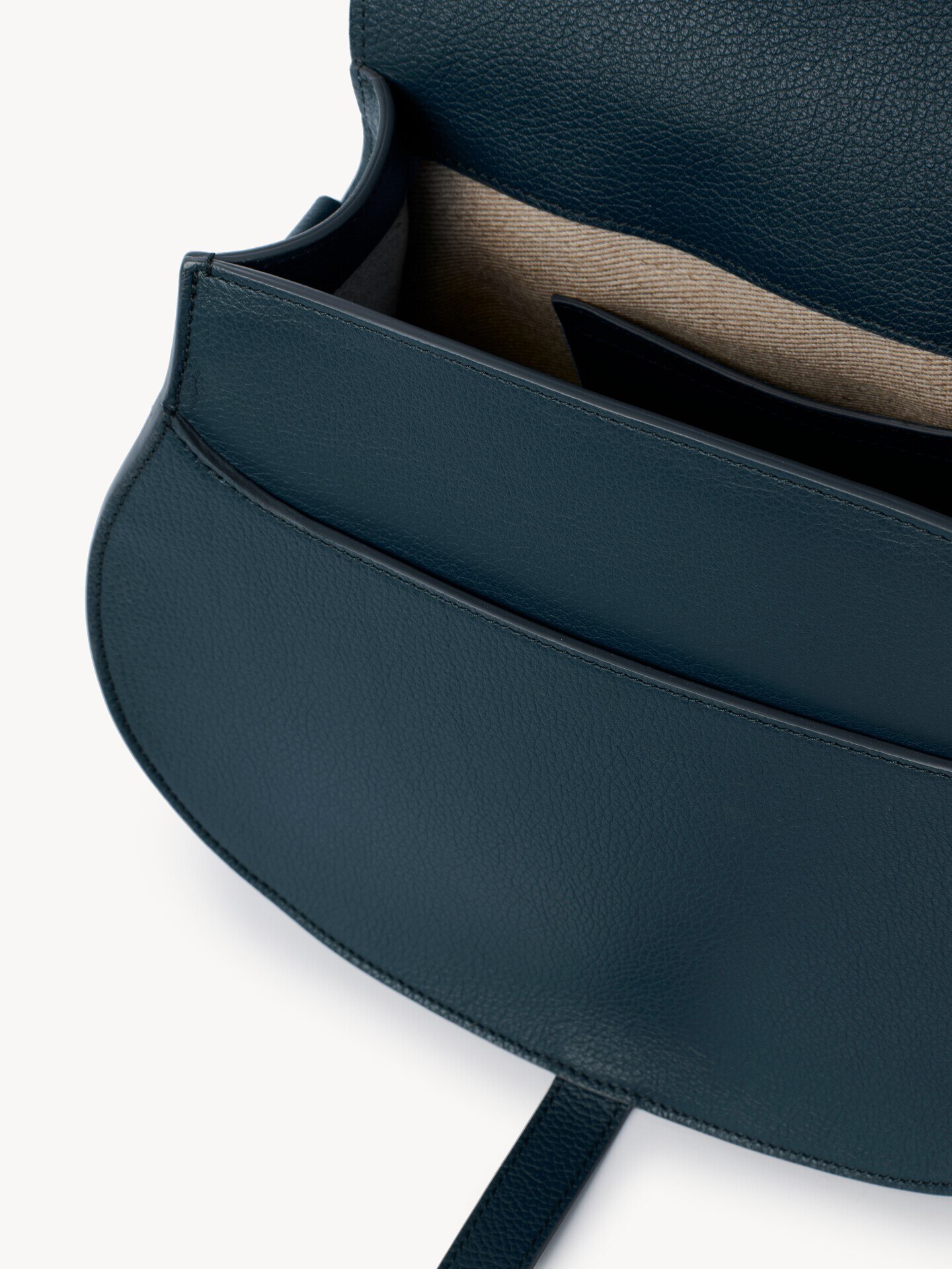 Bolso saddle Marcie de cuero granulado - 4