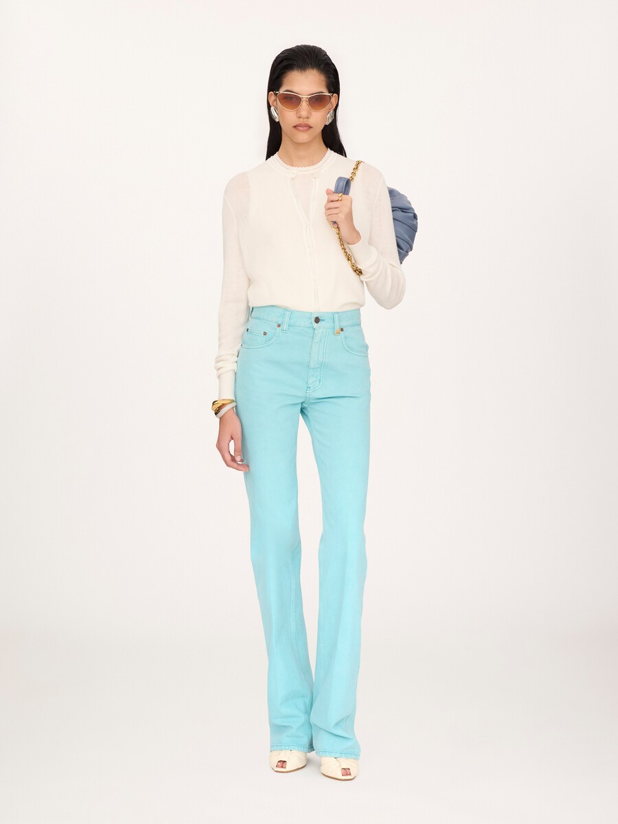 Fitted cardigan in a wool knit - 3